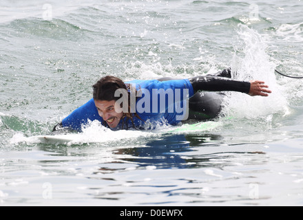 Anthony Kiedis Surfrider Foundation's 5th Annual Celebrity Expression Session First Point, Surfrider Beach in Malibu Los Stock Photo