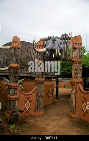 Visitors to Shakaland in KwaZulu Natal, South Africa should enjoy the interesting village and residents explaining their culture