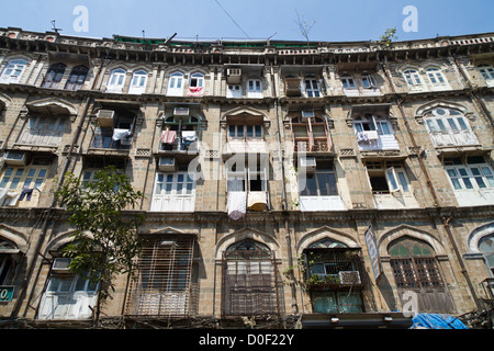 Typical House Facade in Mumbai, India Stock Photo