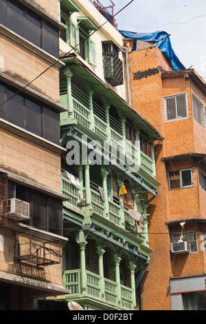 Typical House Facade in Mumbai, India Stock Photo