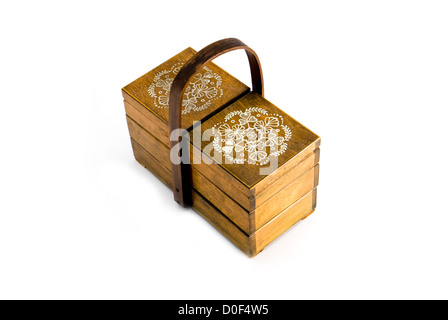 old wooden case Stock Photo