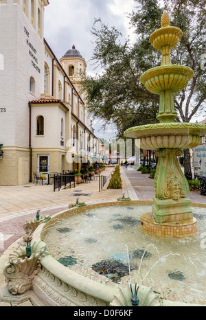 Cityplace development by the Harriet Himmel Theater, South Rosemary Avenue, West Palm Beach, Treasure Coast, Florida, USA Stock Photo