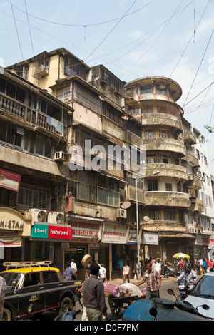 Typical House Facade in Mumbai, India Stock Photo