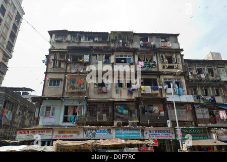 Typical House Facade in Mumbai, India Stock Photo