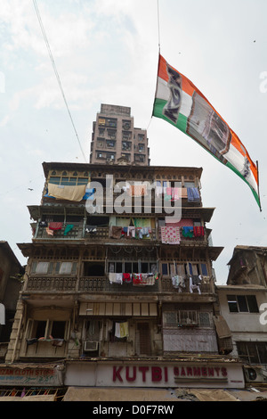 Typical House Facade in Mumbai, India Stock Photo