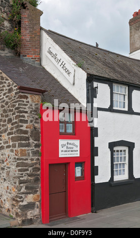 Wales, Conwy, Quayside, The Smallest House in Great Britain Stock Photo