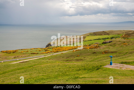 Wales, Llandudno, Great Orme Head, view from summit Stock Photo