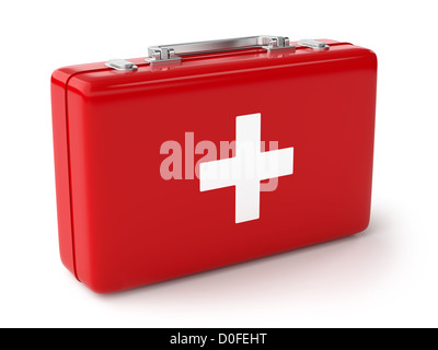 3d illustration of first aid kit. Isolated on white background Stock ...