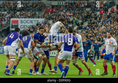 2012-11-24. Saint Denis (France). Rugby test match France (22) vs Samoa (14). Iosefa Tekori Samoa). Photo Frédéric Augendre Stock Photo