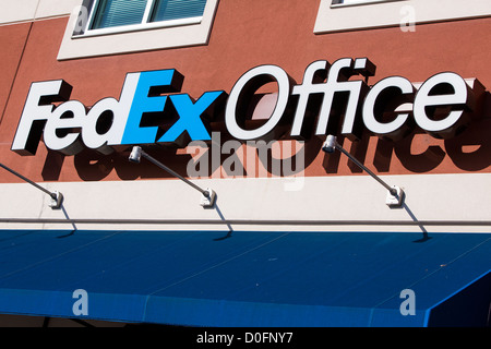 A FedEx Office retail location.  Stock Photo