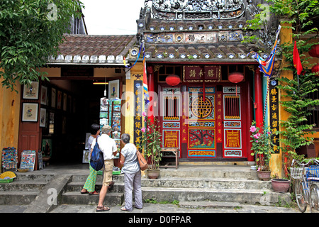 Chinese family temple, Hoi An, Vietnam Stock Photo