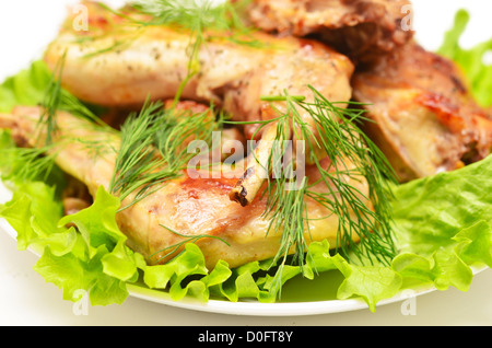 rabbit meat isolated on white Stock Photo