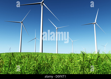 Windfarm 3D render