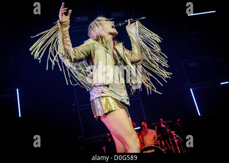Nov. 24, 2012 - Toronto, Ontario, Canada - EMILY HAINES of Canadian indie rock band 'METRIC' performed at Air Canada Centre in Toronto (Credit Image: © Igor Vidyashev/ZUMAPRESS.com) Stock Photo