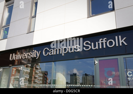 University Campus Suffolk building, Ipswich, UK. Stock Photo