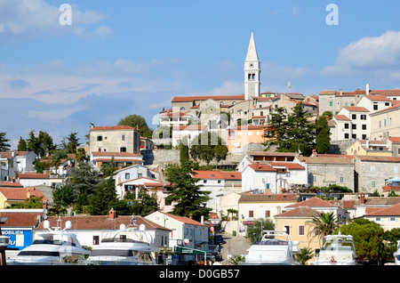 Marina and historical center of Vrsar, Istria, Croatia Stock Photo