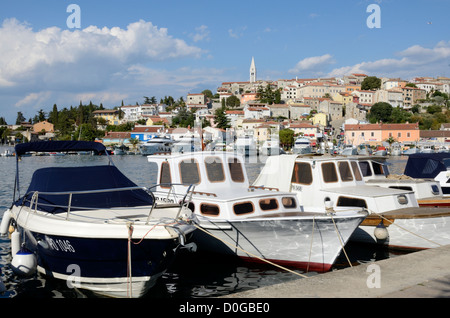 Marina and historical center of Vrsar, Istria, Croatia Stock Photo