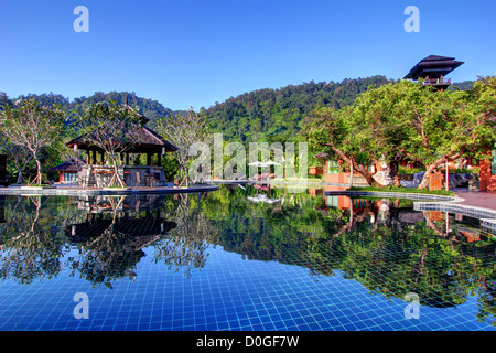 Sibsan Resort & Spa (formerly Rawee Waree Resort), Mae Taeng River, Chiang Mai Stock Photo