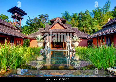 Sibsan Resort & Spa (formerly Rawee Waree Resort), Mae Taeng River, Chiang Mai Stock Photo