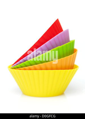 colorful muffins silicone cup Stock Photo