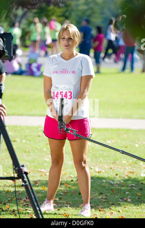 Ali Fedotowsky Celebrities take part in the Susan G Komen walk for the cure fundraiser San Diego USA Stock Photo