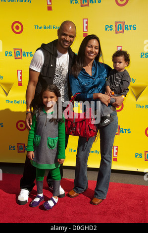 Salli Richardson and Family Arts Loving Families Gather Express Yourself Barker Hangar the Santa Monica Airport Los Angeles, Stock Photo