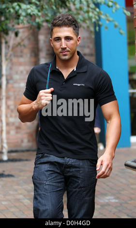 Gavin Henson Gavin Henson and his dance partner Katya Virshilas leaving rehearsals Strictly Come Dancing London, England - Stock Photo