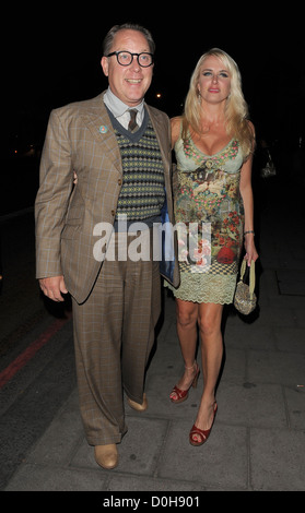 Nancy Sorrell and Vic Reeves The Sun's new magazine 'Buzz' launch at Il
