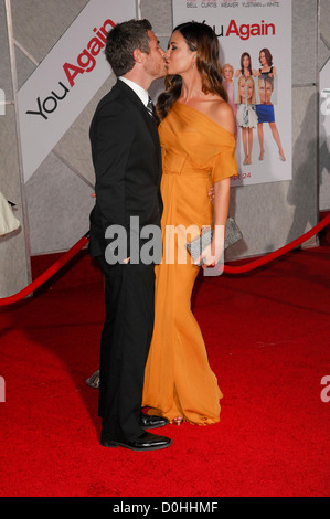 Dave Annable, Odette Yustman Los Angeles Premiere of 'You Again' held at the El Capitan Theatre. Hollywood, California - Stock Photo