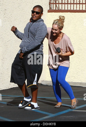 Kyle Massey outside the dance-rehearsal studio for ABC-TV's 'Dancing with the Stars'. Los Angeles, California - 23.09.10 Stock Photo