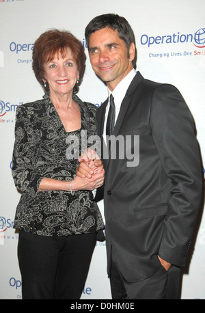 John Stamos and his mother Loretta Operation Smile's 2010 Smile Gala held at The Beverly Hilton Hotel Beverly Hills, California Stock Photo