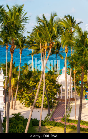 pool area; Riu Palace; hotel; Punta Cana; Dominican Republic; Caribbean Stock Photo