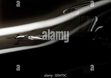 car airflow testing in wind tunnel Stock Photo