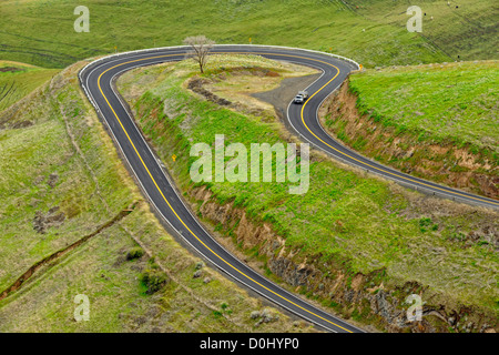 View from the Lewiston Hill, Lewiston (hill), Idaho, USA Stock Photo