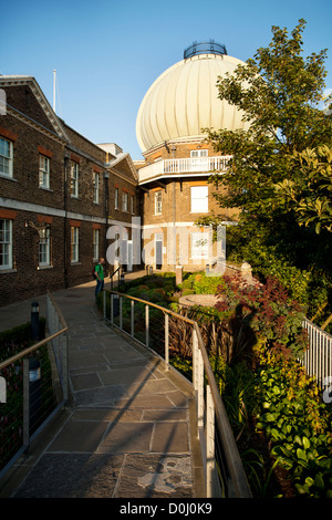 A view of the Royal Observatory in Greenwich Park. Stock Photo