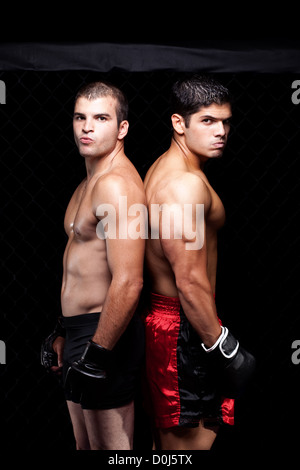 Mixed martial artists before a fight Stock Photo - Alamy