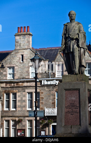 The Lennox Statue in Huntly Town Square. Stock Photo