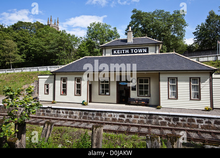 The railway station at Keith. Stock Photo