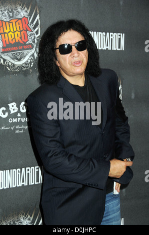 Gene Simmons 'Guitar Hero: Warriors Of Rock' Launch held at Paramount Studios Hollywood, California - 27.09.10 Stock Photo