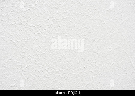 The white plastered wall texture closeup Stock Photo
