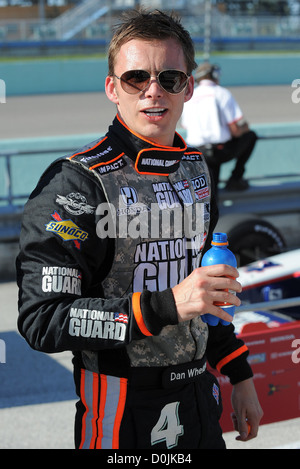 Dan Wheldon IndyCar Series Cafes do Brasil Indy 300 at Homestead-Miami Speedway - Practice Homestead, Florida -01.10.10 Stock Photo