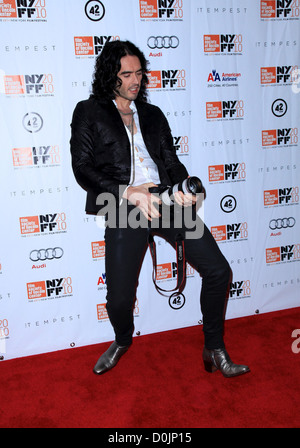 Russell Brand The 48th New York Film Festival - Premier of 'The Tempest' - Arrivals Held at Alice Tully Hall New York, USA - Stock Photo
