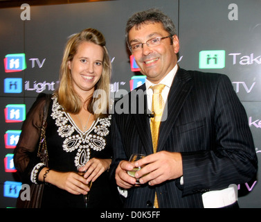 Andrea Boardman and Bru Brooks with guest Interactive Investor TV launch held at the Ivy Club London, England Stock Photo