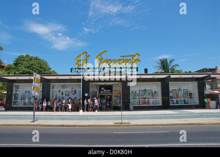 Varadero shopping queue Stock Photo