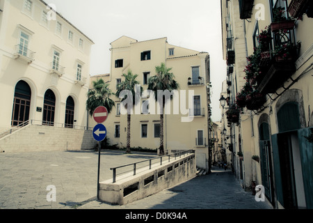 salerno, italy, summer, europe, european summer, streets, urban, city, history Stock Photo