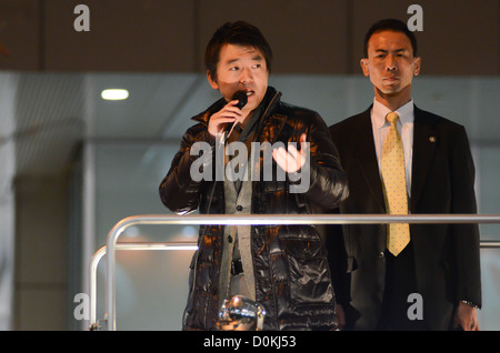 Toru Hashimoto, mayor of Osaka and deputy leader of Japanese political party ‘Nippon Ishin no Kai’ (Japan Restoration Party). Stock Photo