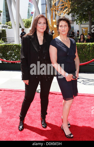 Wendy Melvoin and Lisa Coleman 2010 Creative Arts Emmy Awards held Nokia Theatre L.A. LIVE - Arrivals Los Angeles, California - Stock Photo