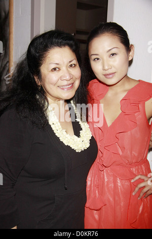 Loretta Ables Sayre and Li Jun Li Closing night of the Lincoln Center Theater production of 'South Pacific'' at the Vivian Stock Photo