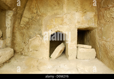 Loculi Tomb 6, Tombs of the Kings, Paphos Stock Photo
