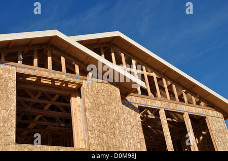 New Home Under Construction Stock Photo